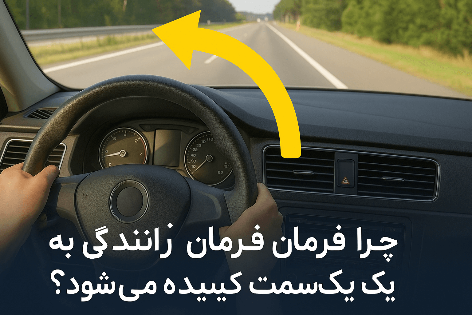 کشیدن فرمان به یک سمت